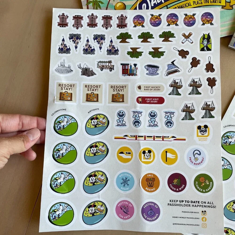 NEW Set of‎ 2 2026 Disney DisneyWorld Annual Passholder Exclusive Calendar